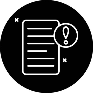 Vektör belgesi Simge illüstrasyonu