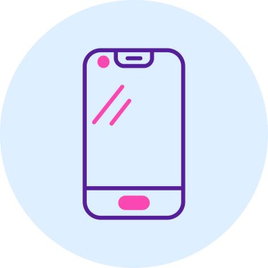 Cep telefonu. Basit illüstrasyon