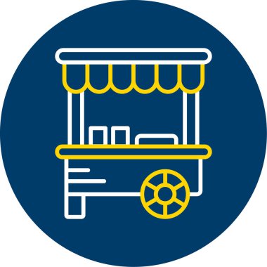 Dükkan. Web simgesi basit tasarım