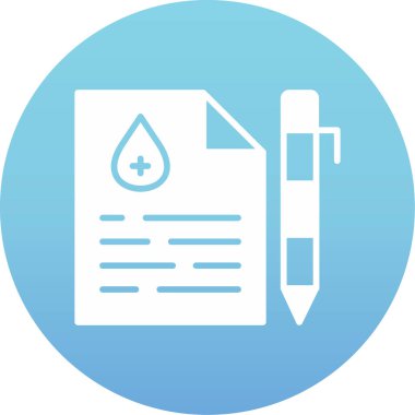 Kan simgesinin vektör illüstrasyonu