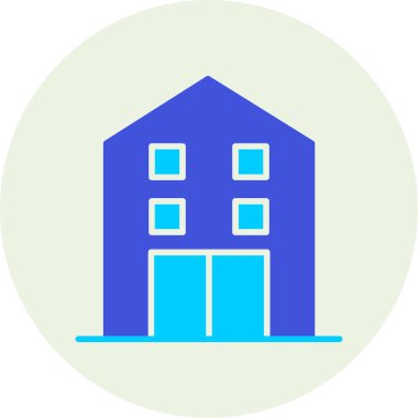 Eve. Web simgesi basit illüstrasyon