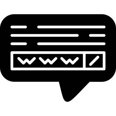 Sohbet simgesi vektör illüstrasyonu