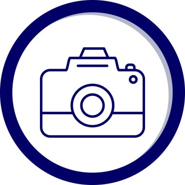 Kamera. Web simgesi basit illüstrasyon