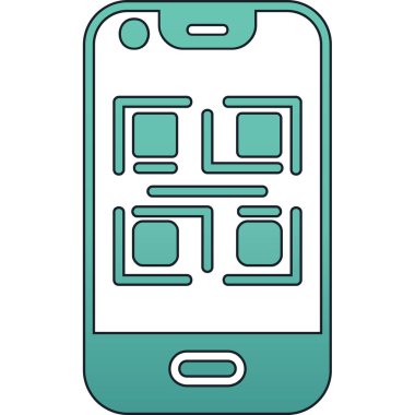 cep telefonu simgesi. telefon akıllı telefon vektör simgesi rengi düz izole