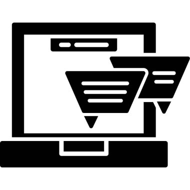 çevrimiçi alışveriş simgesi, vektör illüstrasyonu