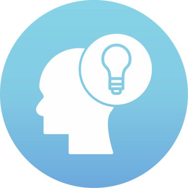 Fikir simgesi vektör illüstrasyonu