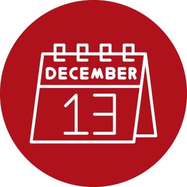 Takvim simgesi, vektör çizimi