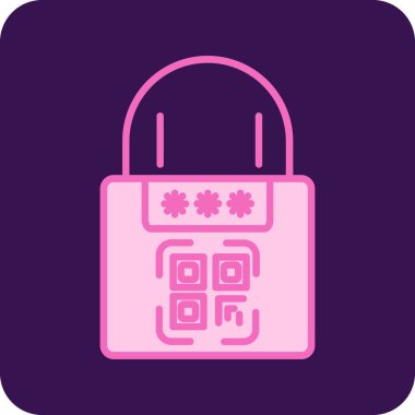 Kilit. Web simgesi basit tasarım