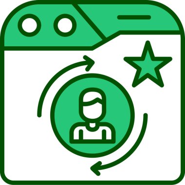 Tarayıcı. Web simgesi basit tasarım