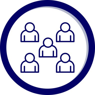 İnsan simgesinin vektör illüstrasyonu