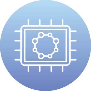 İşlemci. Web simgesi basit tasarım