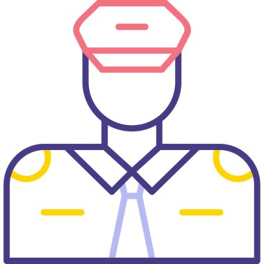 Şapkalı bir adamın vektör çizimi