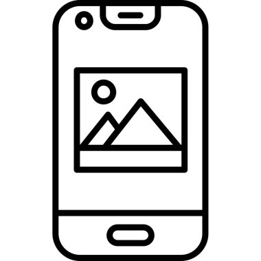 cep telefonu simgesi. beyaz arkaplanda izole edilmiş web tasarımı için cep telefonu vektör simgesi