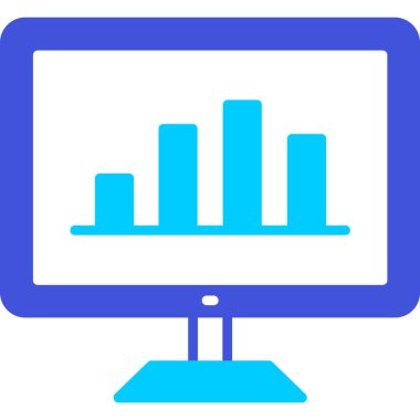 Bilgisayar simgesinin vektör illüstrasyonu