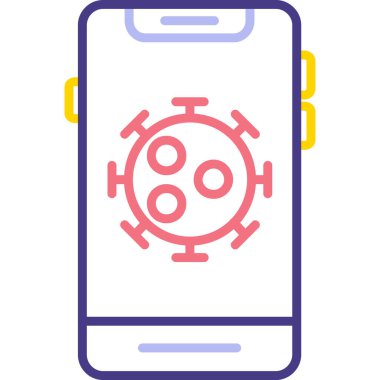 cep telefonu simgesi ile doldurulmuş - özet biçimi