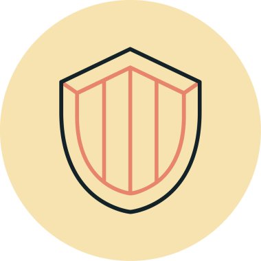 Modern kalkan simgesinin vektör çizimi