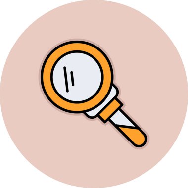 Büyüteç simgesini vektör çizim