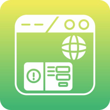 tarayıcı web simgesi vektör tasarımı