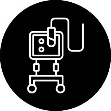 Benzin istasyonu simgesinin vektör illüstrasyonu,