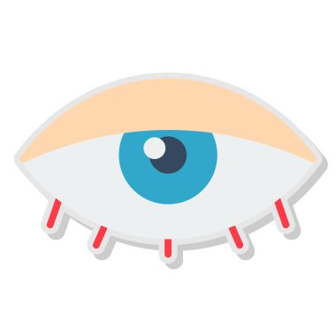 Göz Ağı simgesi, vektör illüstrasyonu