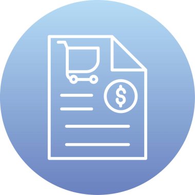 Belge. Web simgesi basit illüstrasyon