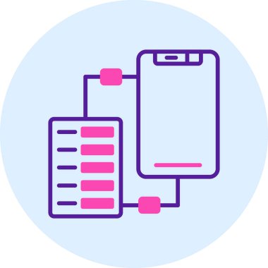 Telefon simgesi vektör illüstrasyonu