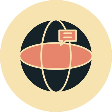 küresel iş kutsal kişilerin resmi, vektör çizim