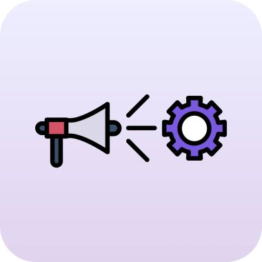 Megafon. Web simgesi basit tasarım