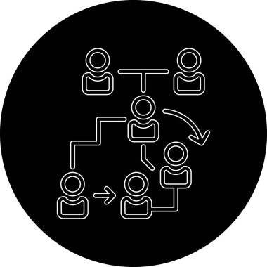 İnce çemberde insan simgesi grubu