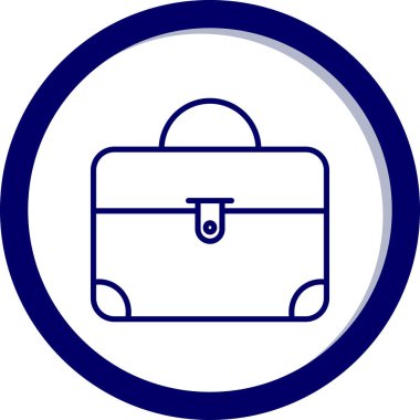 Evrak çantası ikonu. vektör illüstrasyonu