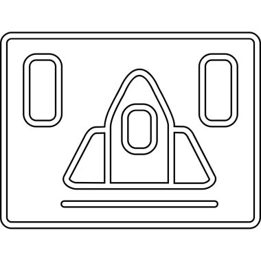 Otel simgesi vektör illüstrasyonu