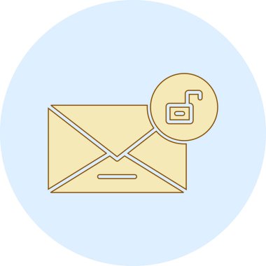 Beyaz arkaplanda posta simgesi çizimi