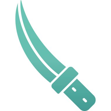 Keskin bıçak. Web simgesi vektör illüstrasyonu