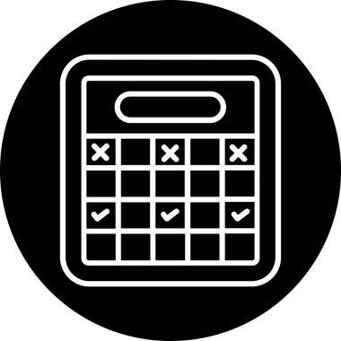 Hesap makinesi. Web simgesi basit tasarım