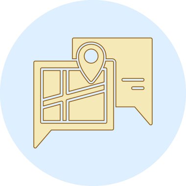 konum konumu simgesi, basit tasarım illüstrasyonu