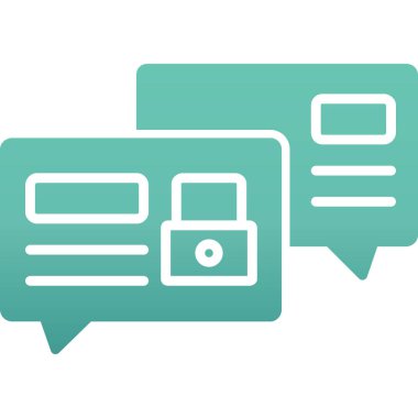 Sohbet mesajı vektör illüstrasyonu