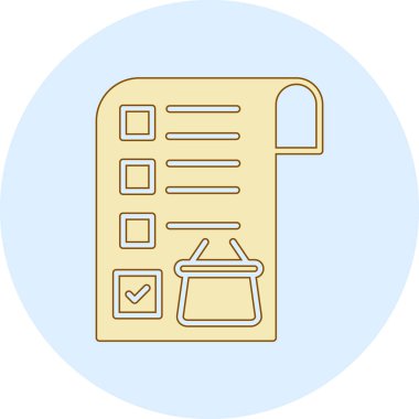 Kontrol listesi ikon vektör illüstrasyon tasarımlı pano