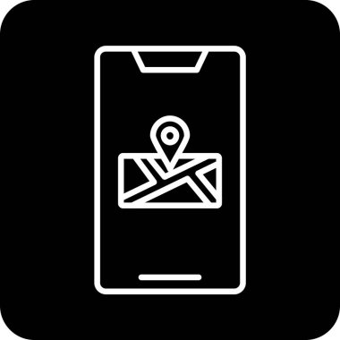 Posta simgesinin vektör illüstrasyonu