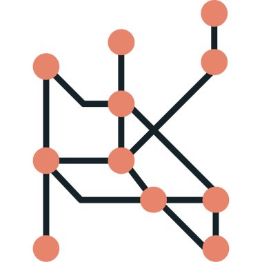 şebeke. Web simgesi basit illüstrasyon