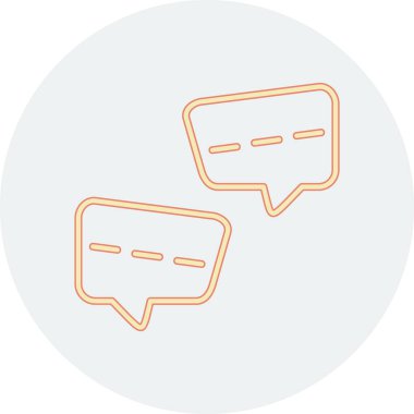 Konuşma baloncukları simgesi. vektör illüstrasyonu