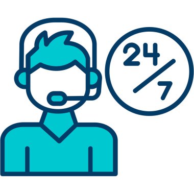 Moda biçimi izole edilmiş arka planda müşteri çağırma simgesi