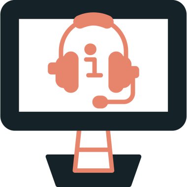 Online Eğitim düz vektör simgesi