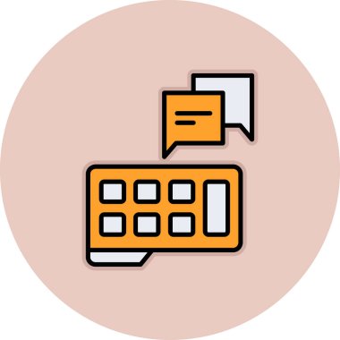 Hesap makinesinin vektör çizimi