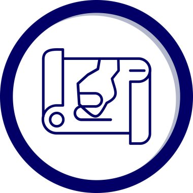 Modern bir simgenin vektör illüstrasyonu