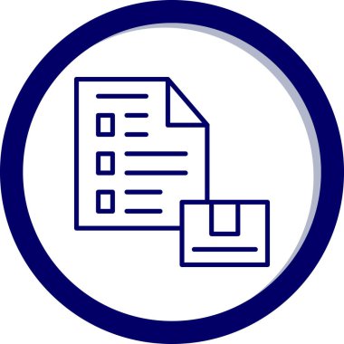 Belge simgesinin vektör illüstrasyonu