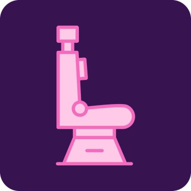 Mikroskop. Web simgesi basit illüstrasyon