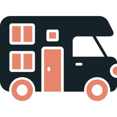 karavan simgesini düz şekilde teslim et