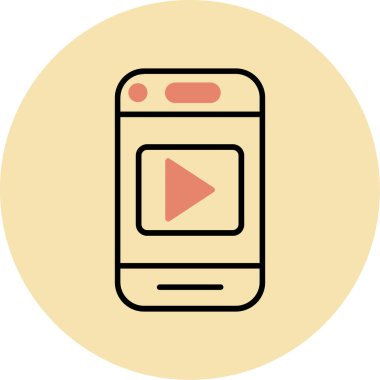 mobil vektör simgesi modern basit vektör çizimi