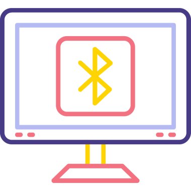 dizüstü bilgisayar simgesi, vektör illüstrasyonu
