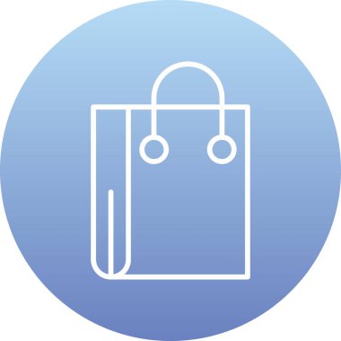 çanta simgesi, vektör illüstrasyonu basit tasarım